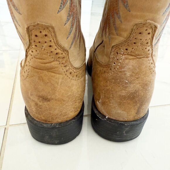 Ariat style: 10002247134912 Men's Heritage Stockman Cowboy Leather Brown Boots - Picture 7 of 11